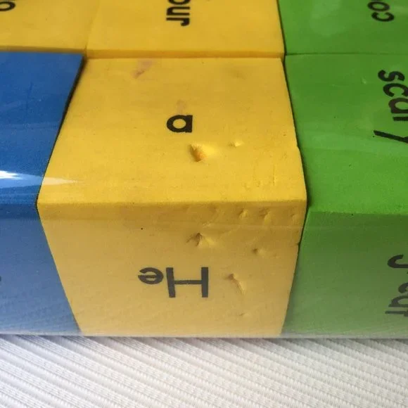 Foam Word Blocks Cubes Children's Language Learning Kids Education Carry Set - Picture 6 of 10